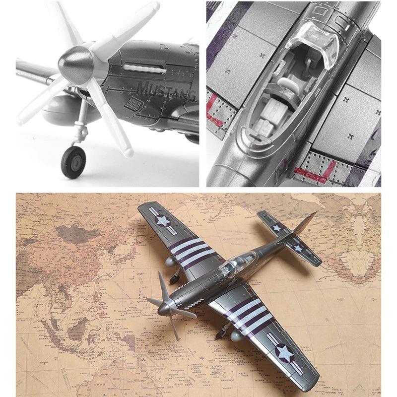 1 48 Scale P51 Mustang Model Kit | Plastic DIY | Toylandeu