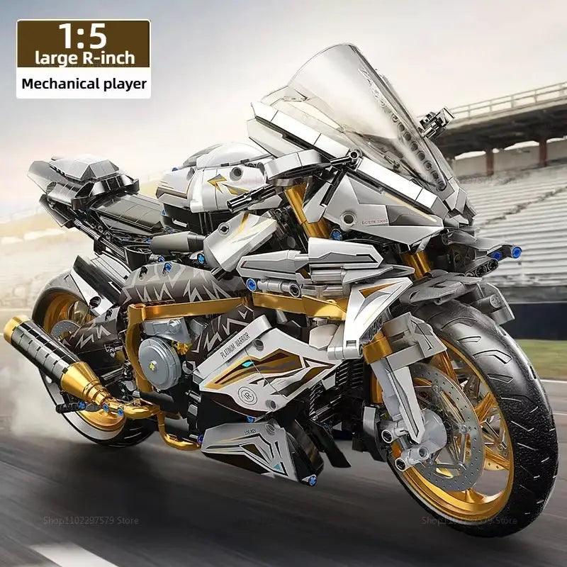  1 5 Mechanical Motorcycle Building Blocks Kit Premium -  ToylandEU™