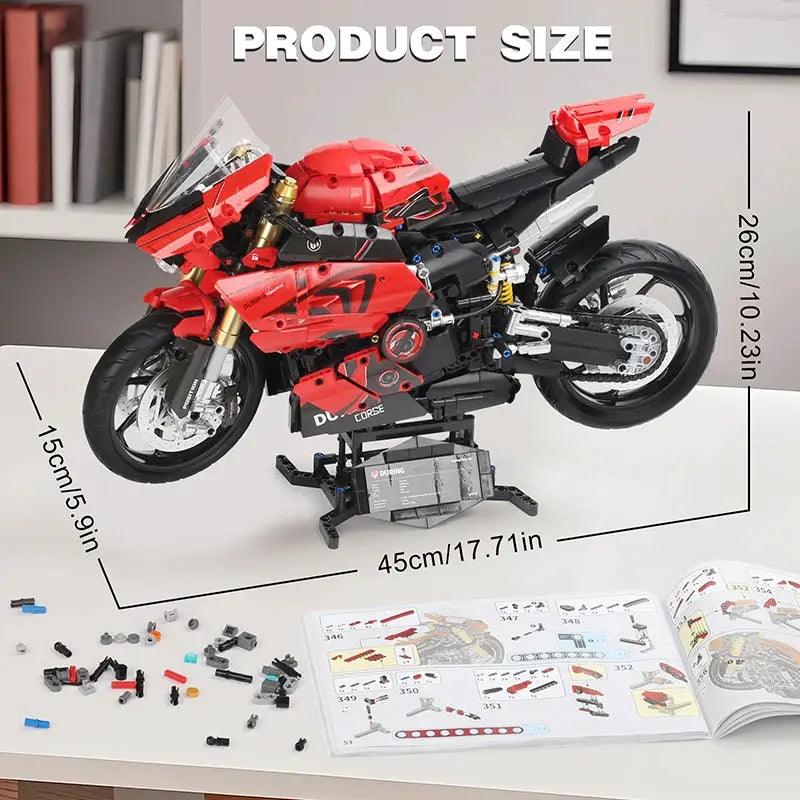  1:5 Scale Motorcycle Building Blocks Kit Lego -  ToylandEU™