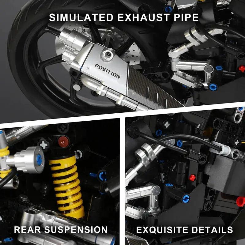  1:5 Scale Motorcycle Building Blocks Kit Lego -  ToylandEU™