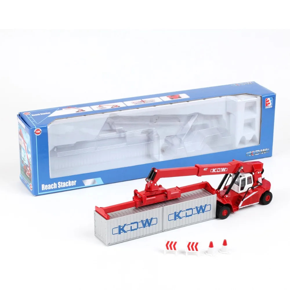 1:50 Diecast Container Crane Truck Realistic Stacker Toy - ToylandEU