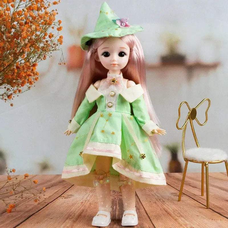 1/6 BJD Doll With Anime Eyes Fashion Dress Up Outfit - ToylandEU