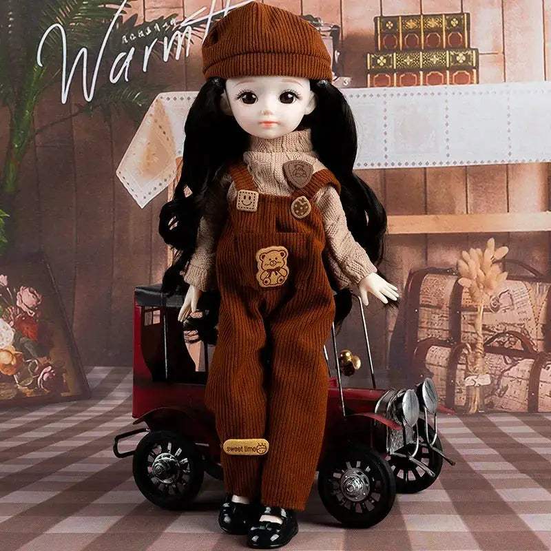 1/6 BJD Doll With Anime Eyes Fashion Dress Up Outfit - ToylandEU