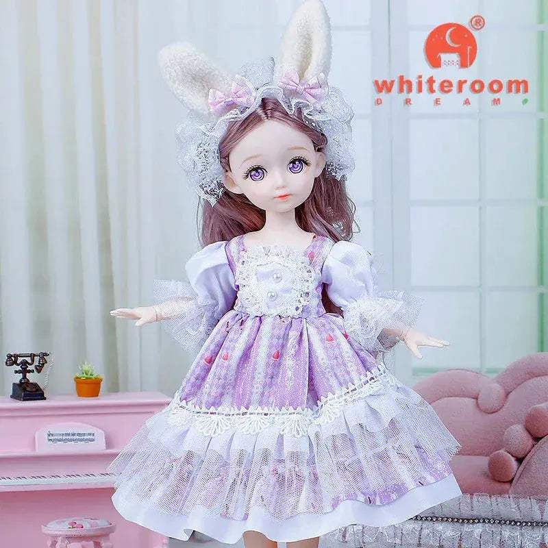 1/6 BJD Doll With Anime Eyes Fashion Dress Up Outfit - ToylandEU