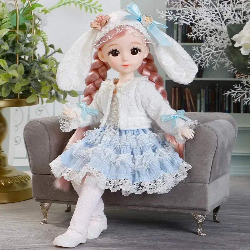 1/6 BJD Doll With Anime Eyes Fashion Dress Up Outfit - ToylandEU
