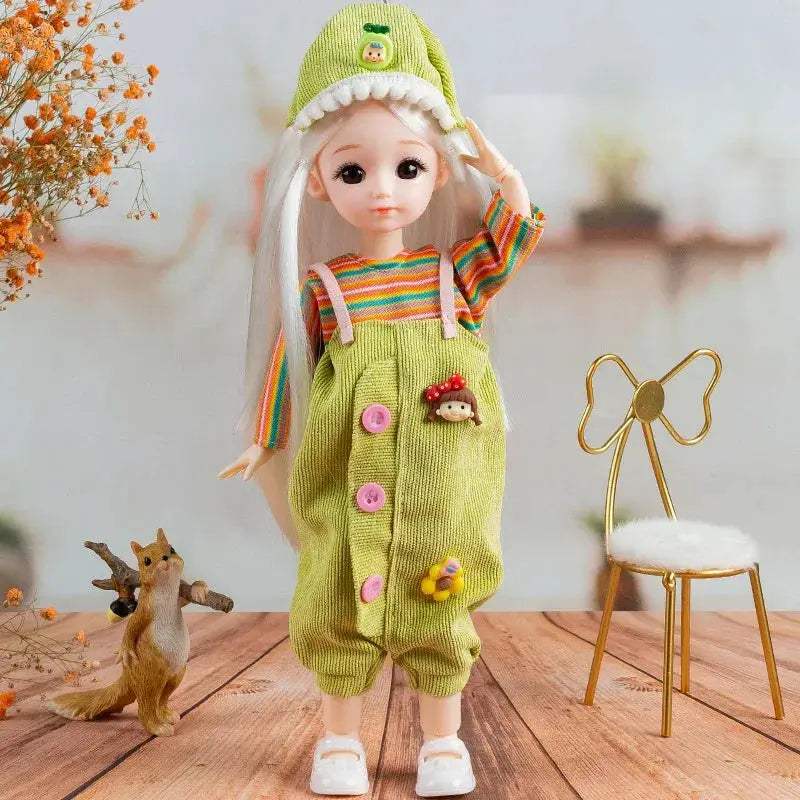 1/6 BJD Doll With Anime Eyes Fashion Dress Up Outfit - ToylandEU
