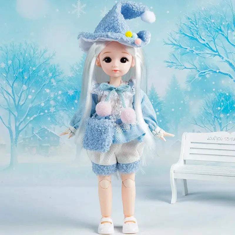 1/6 BJD Doll With Anime Eyes Fashion Dress Up Outfit - ToylandEU