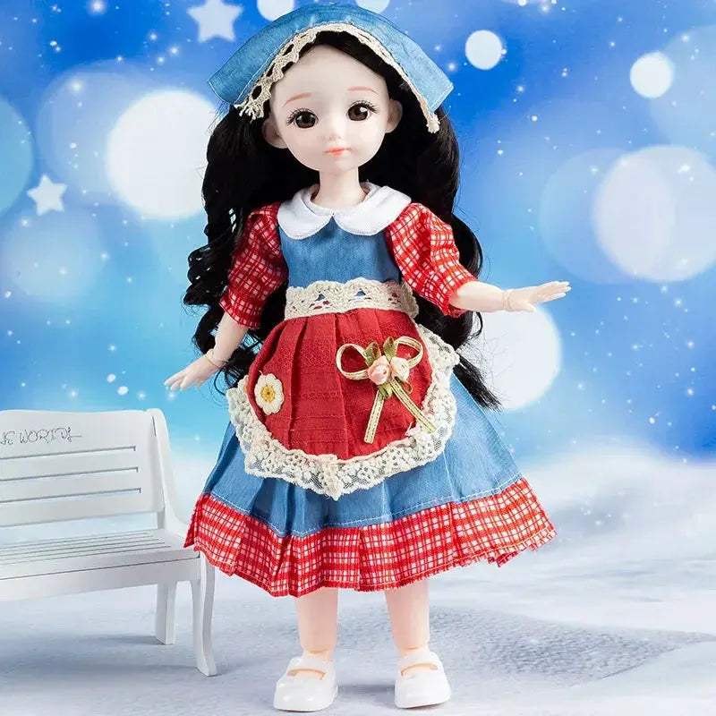 1/6 BJD Doll With Anime Eyes Fashion Dress Up Outfit - ToylandEU