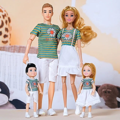 1/6 Barbi Doll Family Set - Mom, Dad, and Kids (Set of 4) - 30cm ToylandEU.com Toyland EU