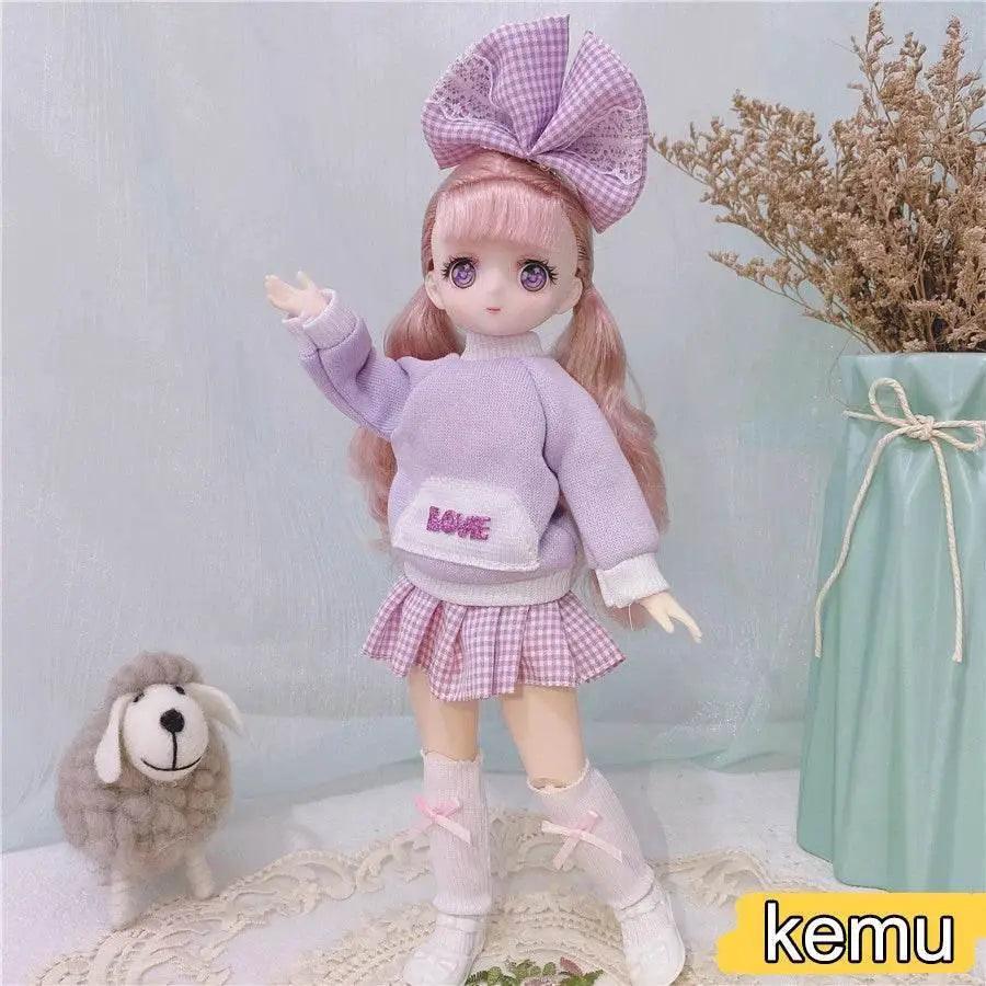  1/6 Bjd Anime Dolls For Kids Girls 30cm With Dresses Toy -  ToylandEU™