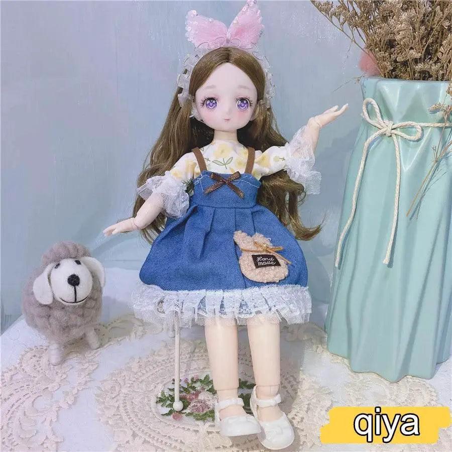  1/6 Bjd Anime Dolls For Kids Girls 30cm With Dresses Toy -  ToylandEU™