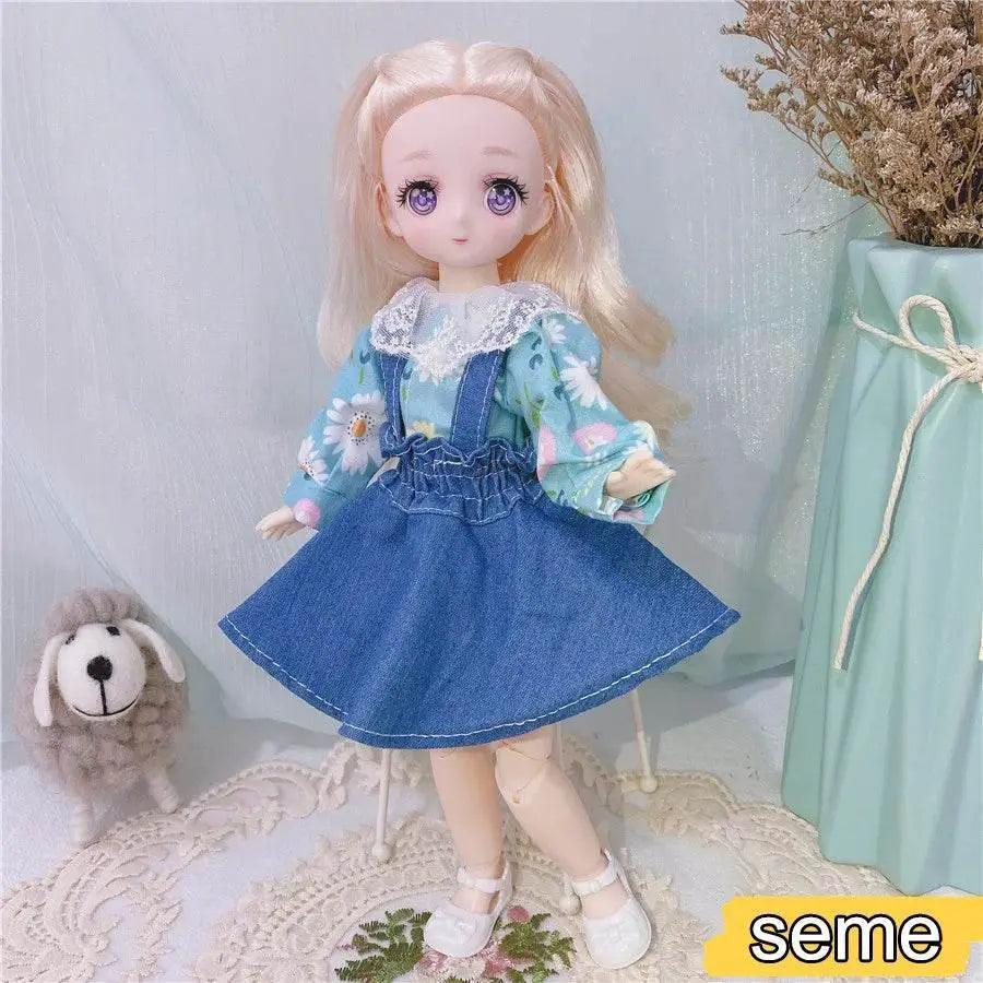  1/6 Bjd Anime Dolls For Kids Girls 30cm With Dresses Toy -  ToylandEU™