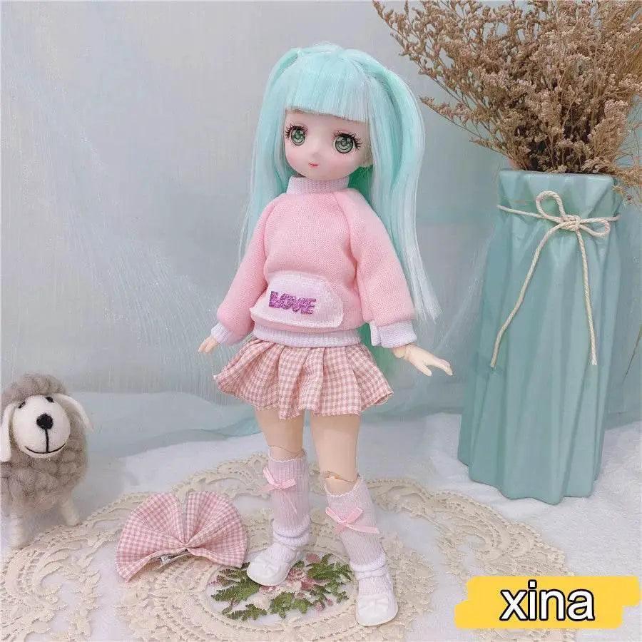  1/6 Bjd Anime Dolls For Kids Girls 30cm With Dresses Toy -  ToylandEU™