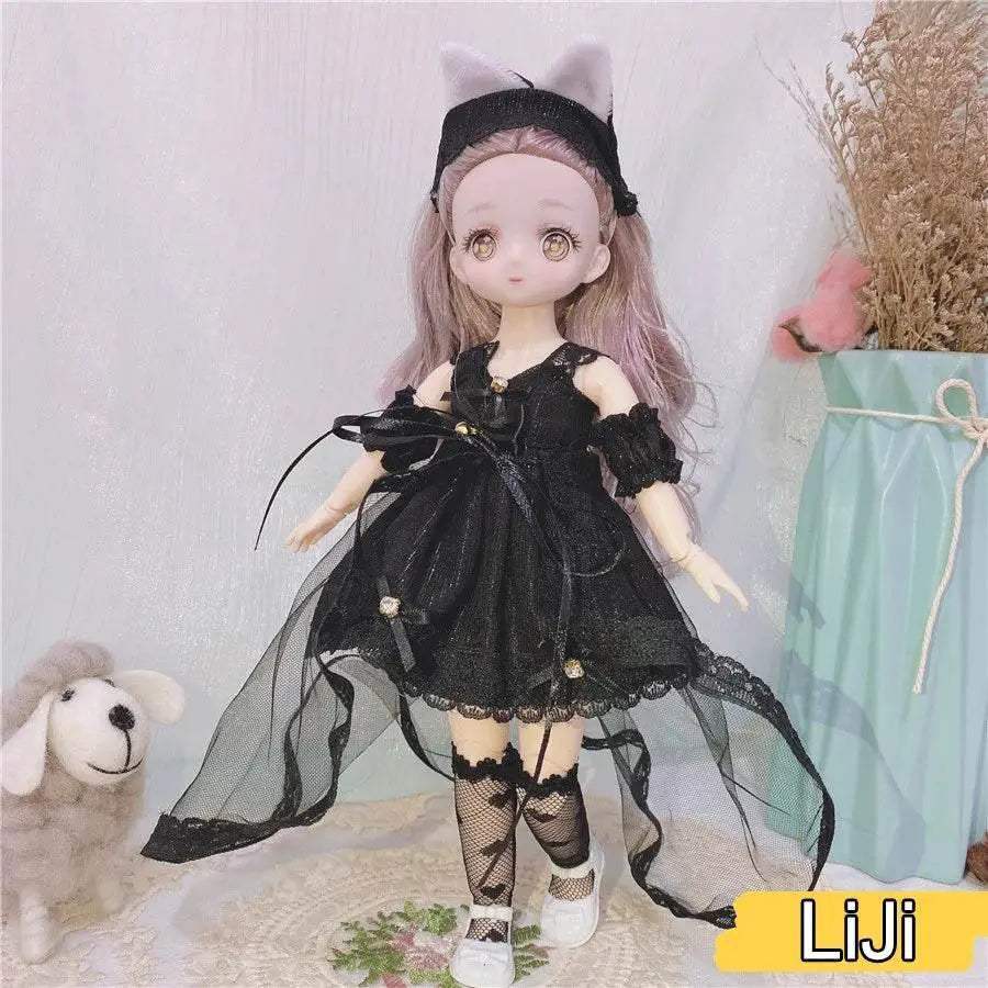  1/6 Bjd Anime Dolls For Kids Girls 30cm With Dresses Toy -  ToylandEU™