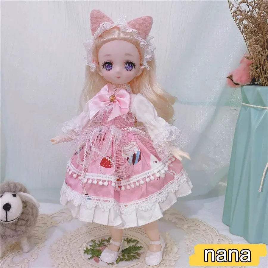  1/6 Bjd Anime Dolls For Kids Girls 30cm With Dresses Toy -  ToylandEU™