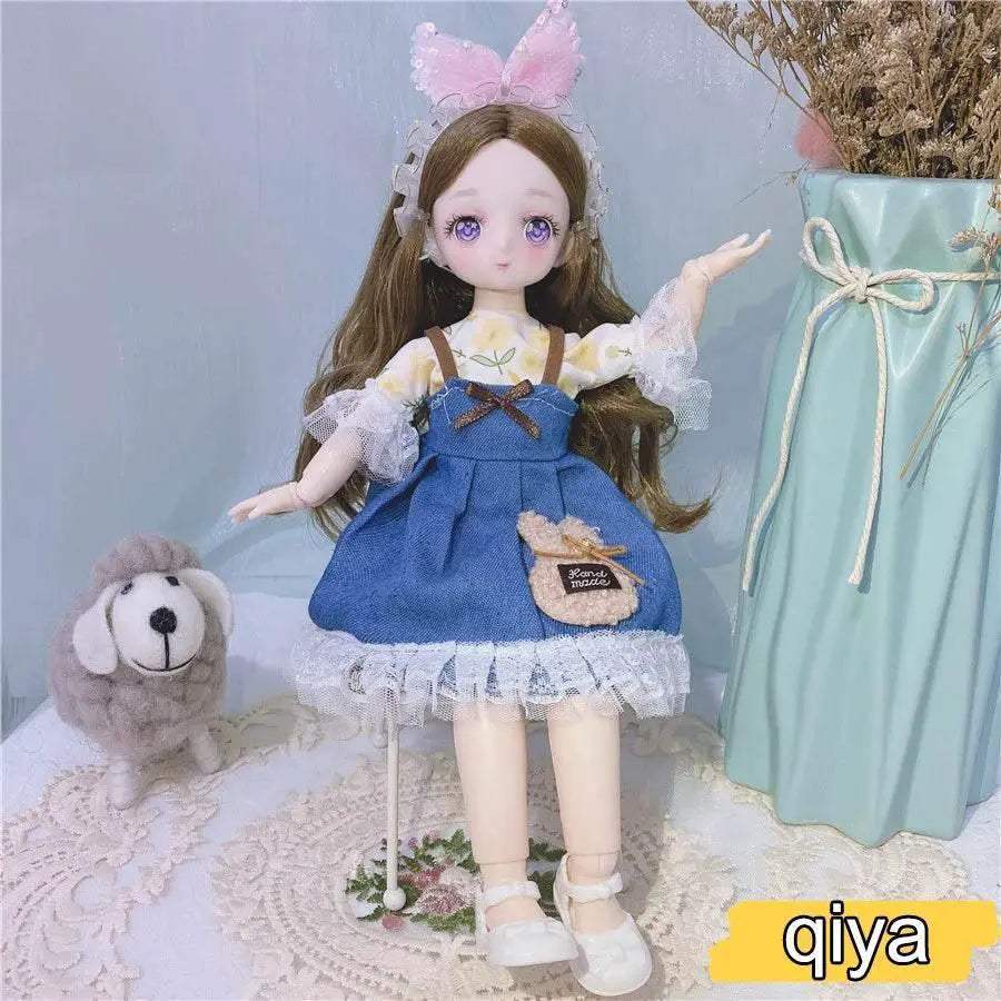  1/6 Bjd Anime Dolls For Kids Girls 30cm With Dresses Toy -  ToylandEU™
