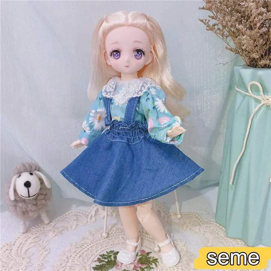  1/6 Bjd Anime Dolls For Kids Girls 30cm With Dresses Toy -  ToylandEU™