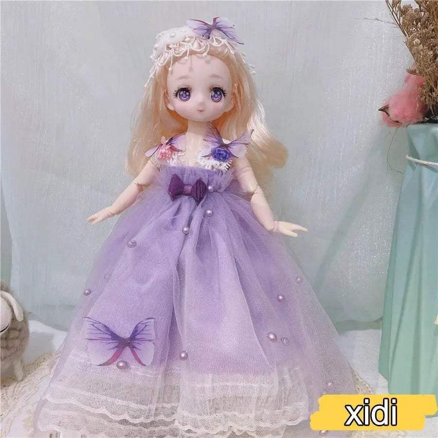  1/6 Bjd Anime Dolls For Kids Girls 30cm With Dresses Toy -  ToylandEU™
