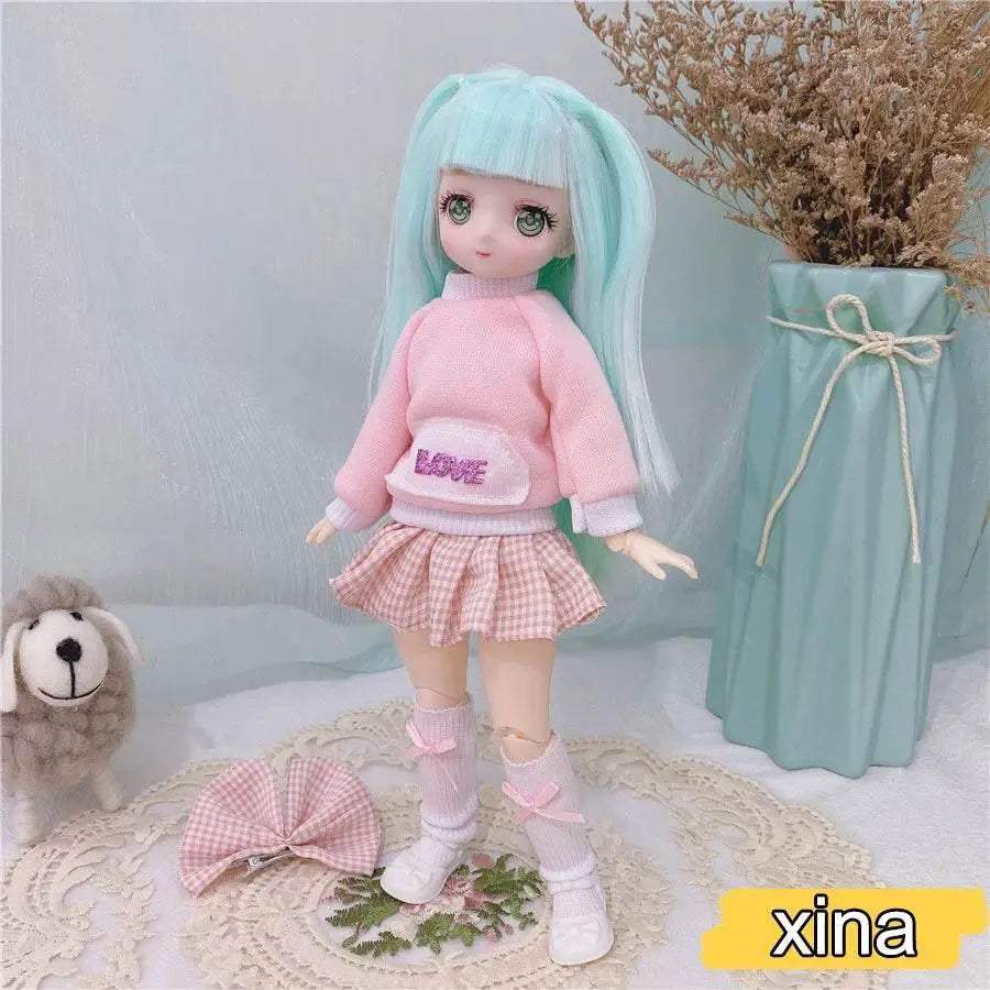  1/6 Bjd Anime Dolls For Kids Girls 30cm With Dresses Toy -  ToylandEU™