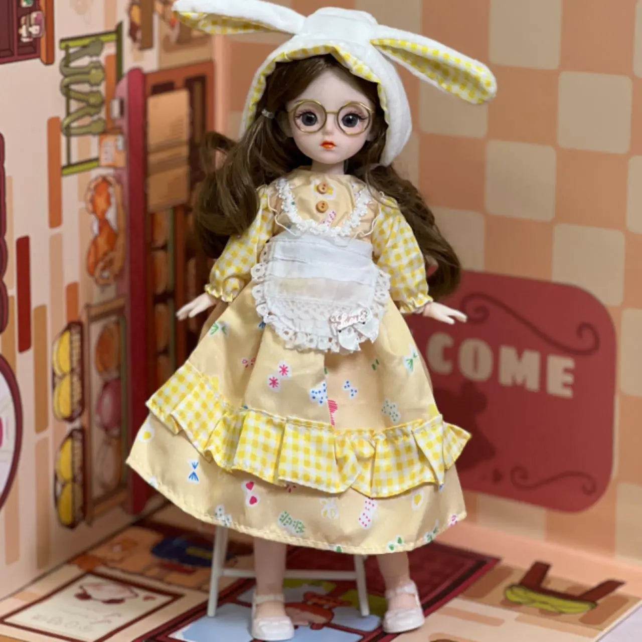 1/6 Bjd Doll Starry Blue Eyes 30CM Jointed Fashion Toy - ToylandEU