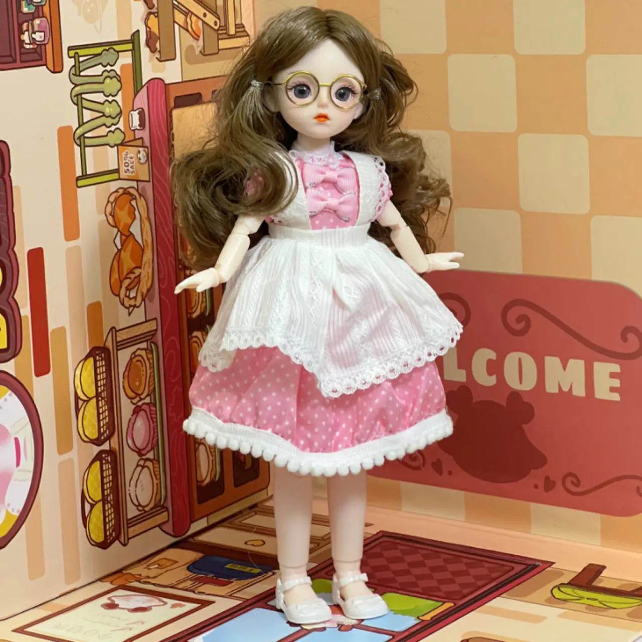 1/6 Bjd Doll Starry Blue Eyes 30CM Jointed Fashion Toy - ToylandEU