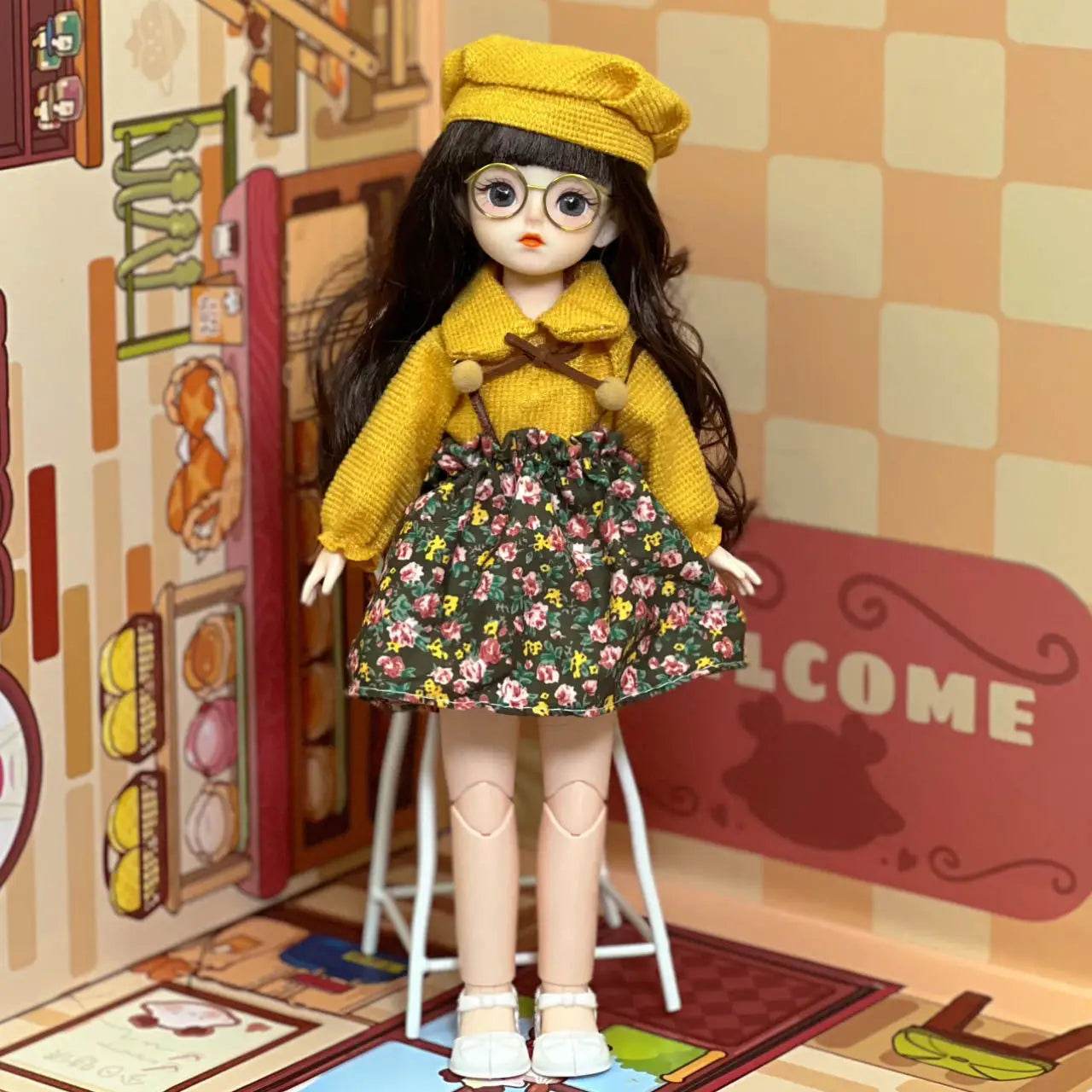 1/6 Bjd Doll Starry Blue Eyes 30CM Jointed Fashion Toy - ToylandEU