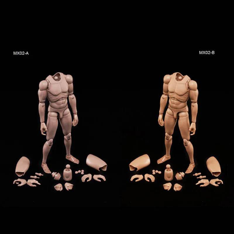 1/6 Scale MX02-A MX02-B Asian/Europe Skin Male Soldier Body - ToylandEU