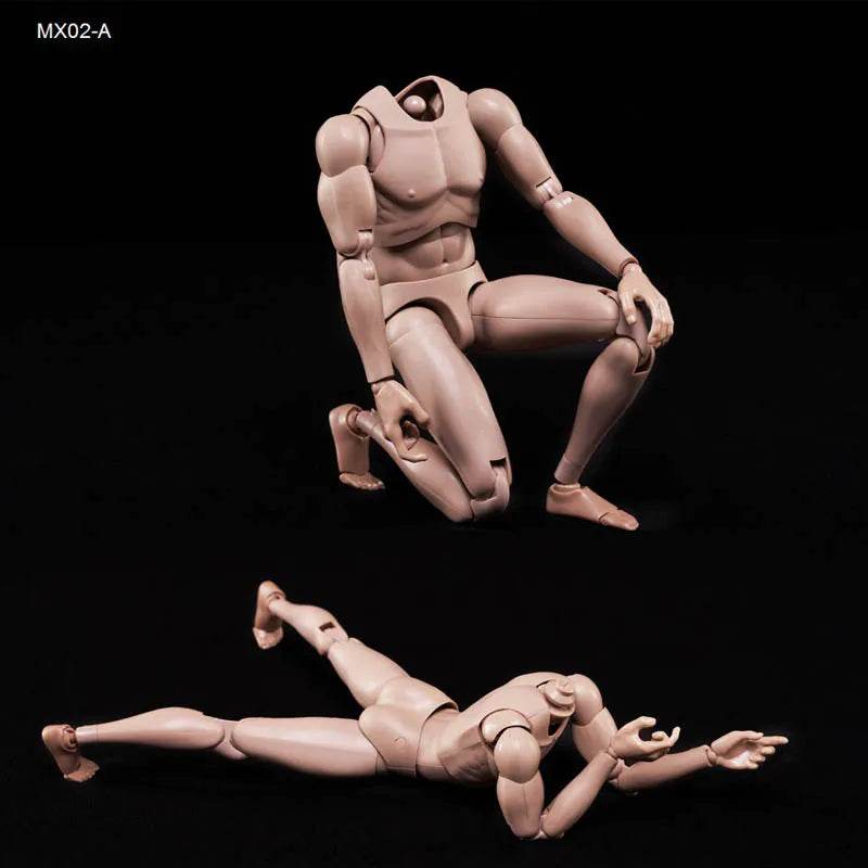 1/6 Scale MX02-A MX02-B Asian/Europe Skin Male Soldier Body - ToylandEU