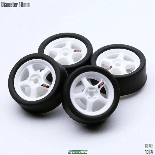  1/64 ABS Wheels With Rubber Tires For Model Cars Elite -  ToylandEU™