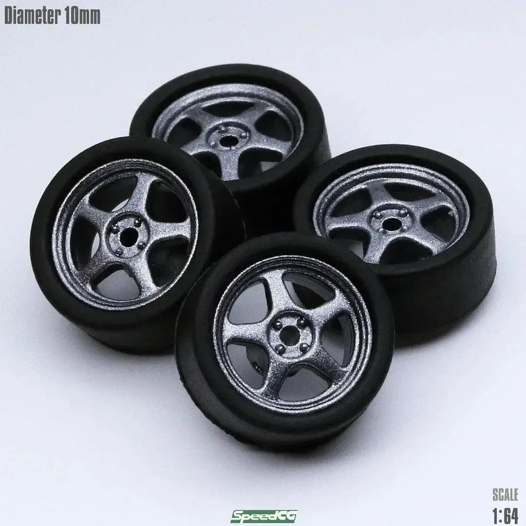  1/64 ABS Wheels With Rubber Tires For Model Cars Elite -  ToylandEU™