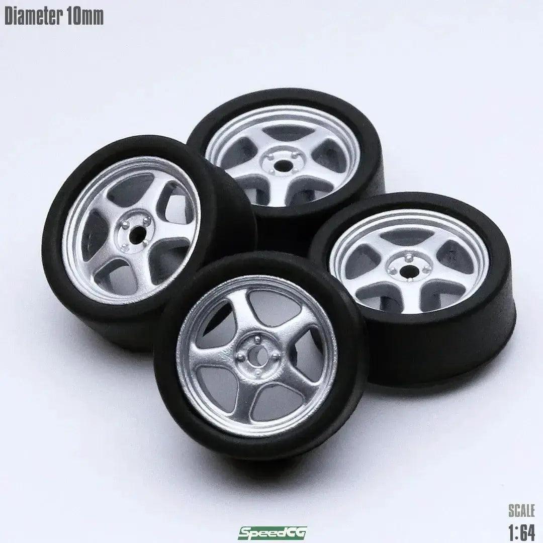  1/64 ABS Wheels With Rubber Tires For Model Cars Elite -  ToylandEU™