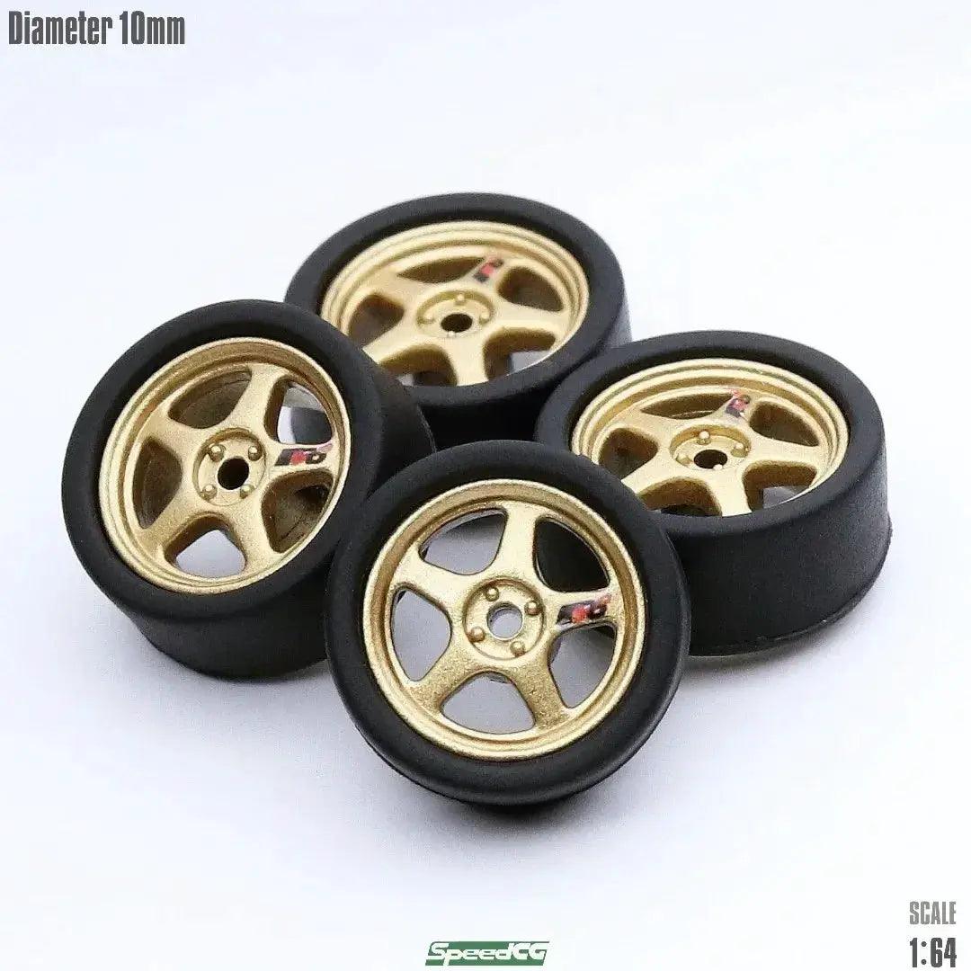  1/64 ABS Wheels With Rubber Tires For Model Cars Elite -  ToylandEU™
