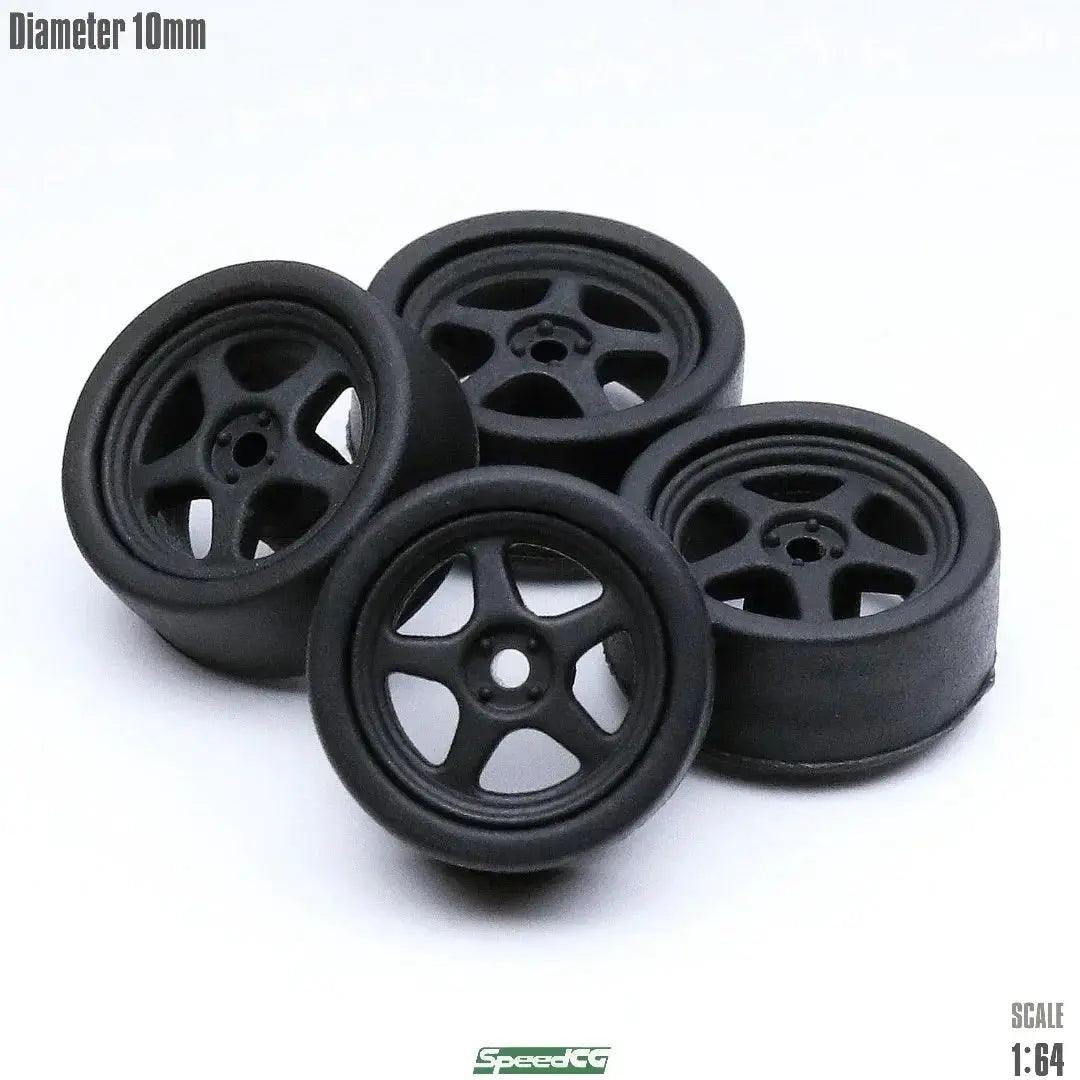  1/64 ABS Wheels With Rubber Tires For Model Cars Elite -  ToylandEU™