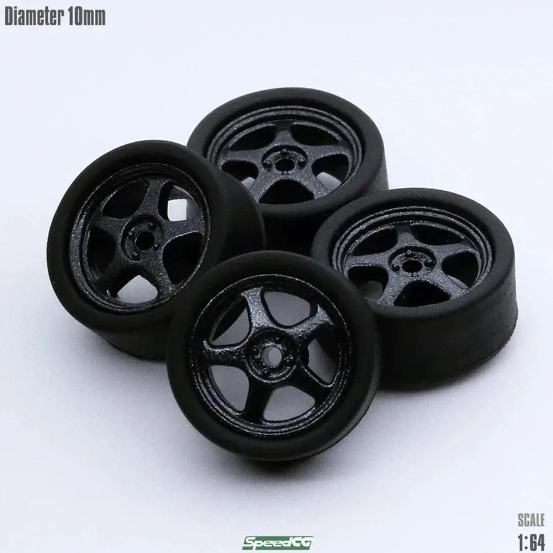  1/64 ABS Wheels With Rubber Tires For Model Cars Elite -  ToylandEU™