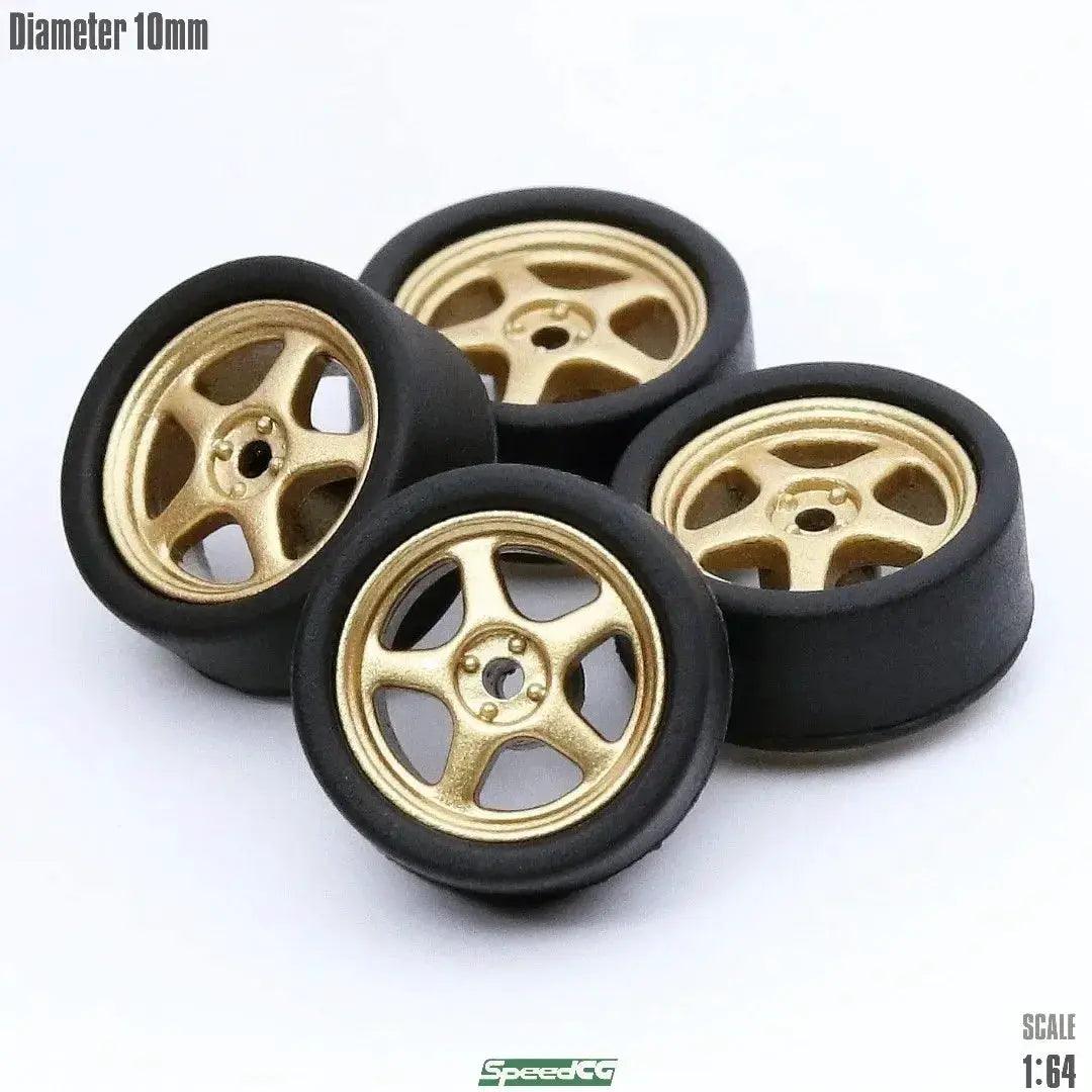 1/64 ABS Wheels With Rubber Tires For Model Cars Elite -  ToylandEU™