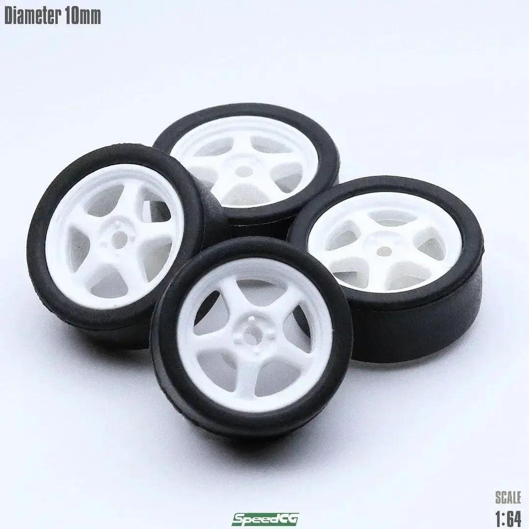  1/64 ABS Wheels With Rubber Tires For Model Cars Elite -  ToylandEU™