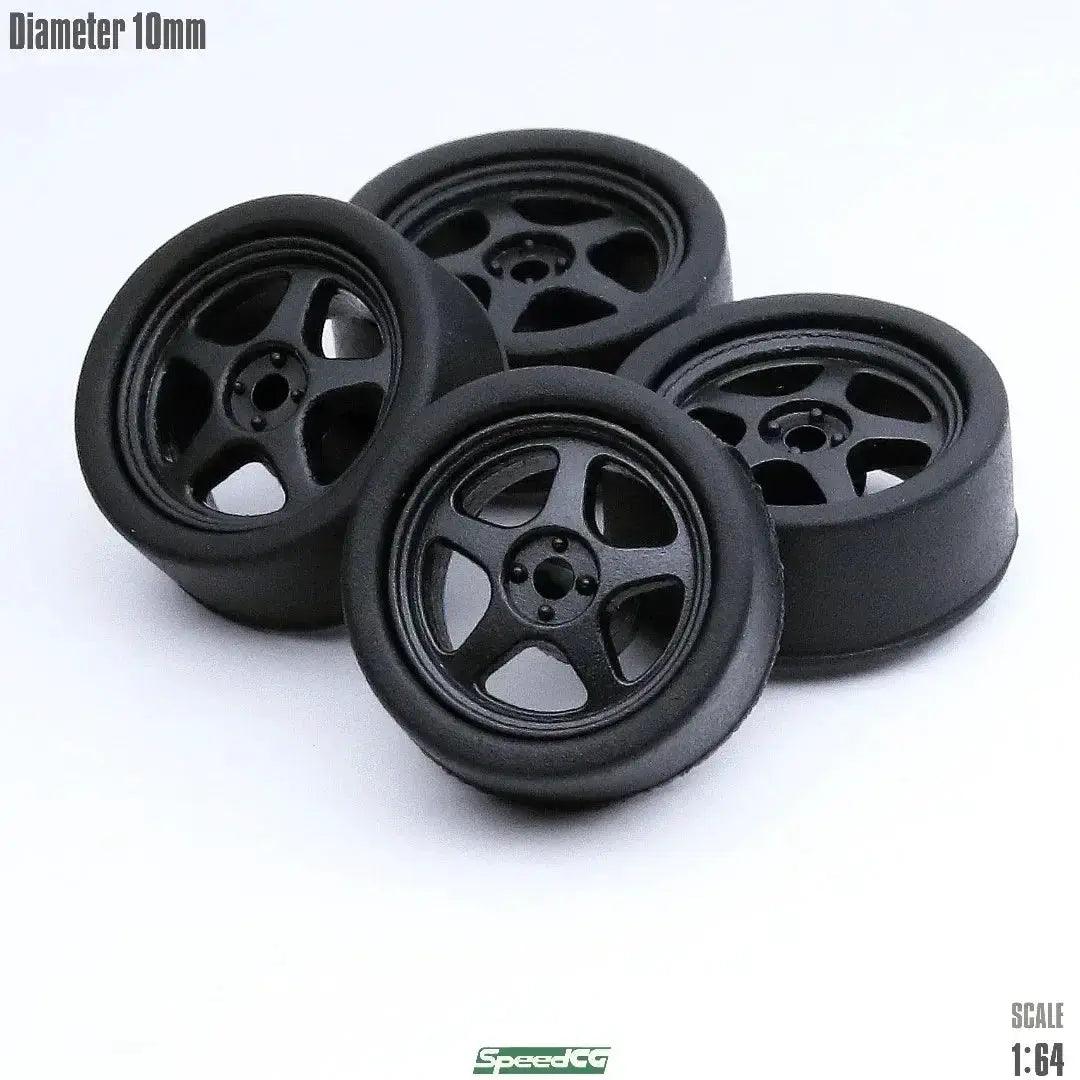  1/64 ABS Wheels With Rubber Tires For Model Cars Elite -  ToylandEU™