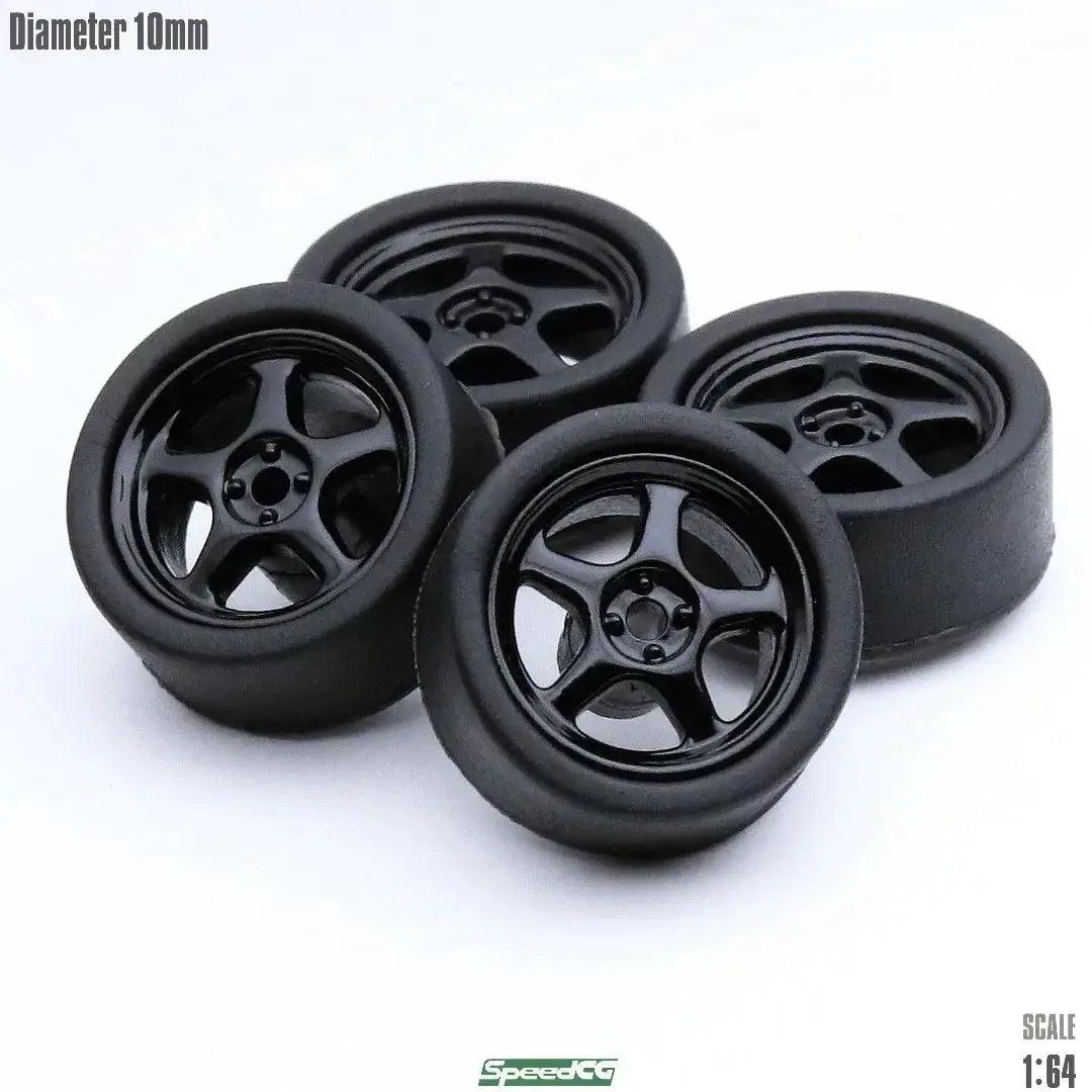  1/64 ABS Wheels With Rubber Tires For Model Cars Elite -  ToylandEU™