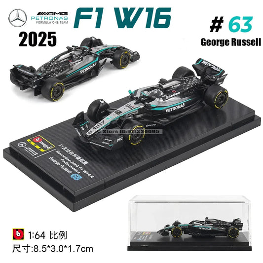 1:64 Diecast Mercedes F1 Car Model With Realistic Detailing - ToylandEU