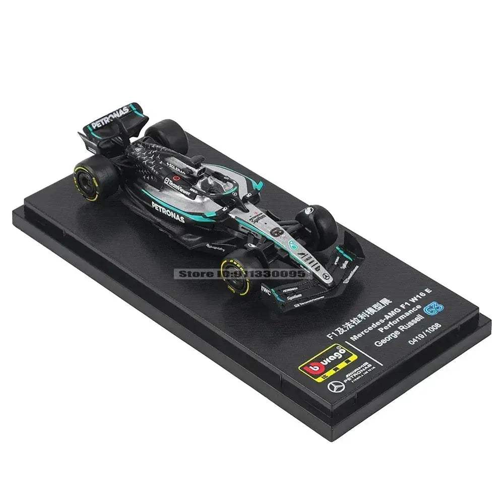 1:64 Diecast Mercedes F1 Car Model With Realistic Detailing - ToylandEU