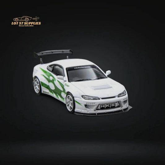  1:64 Diecast Silvia S15 White Green Authentic FHModel -  ToylandEU™