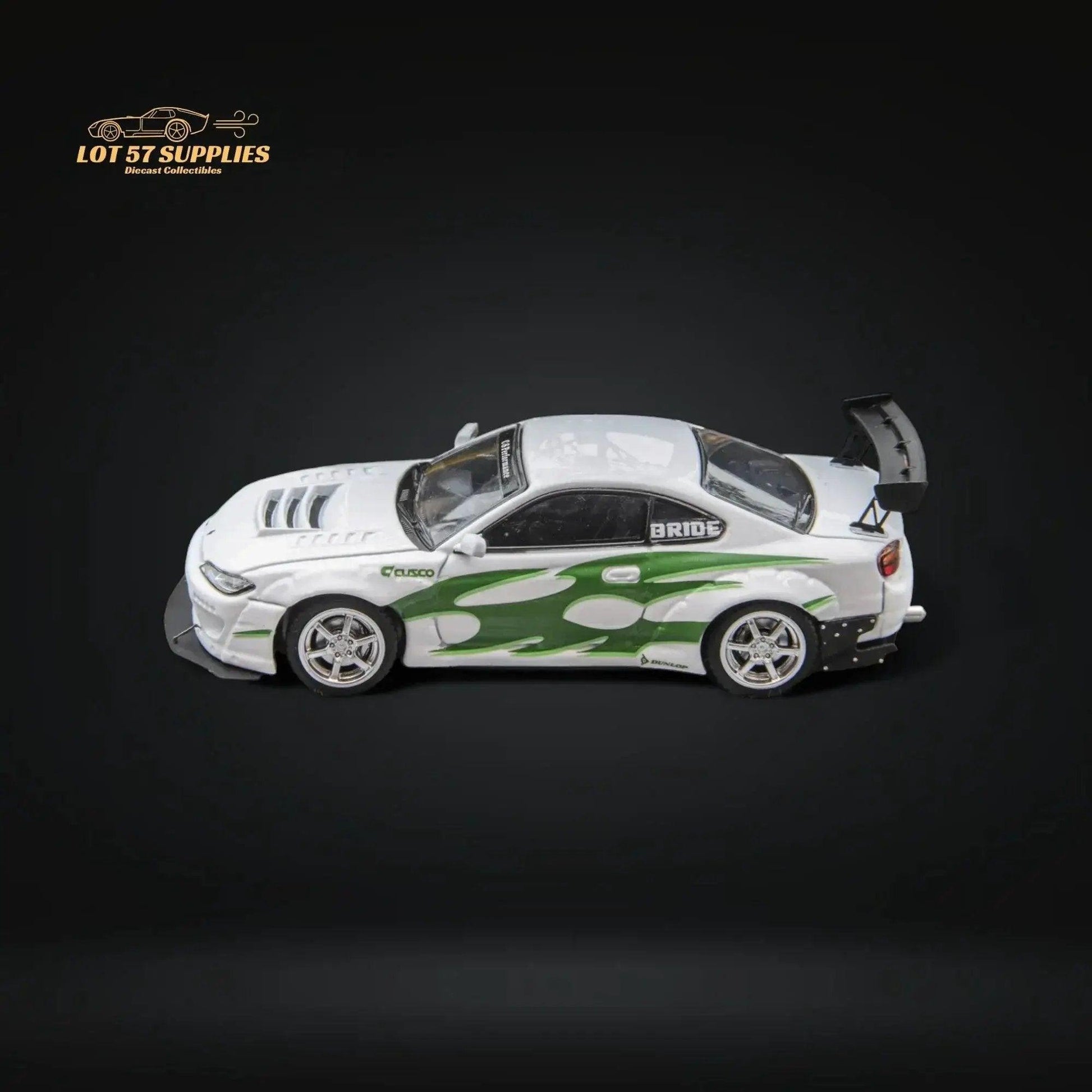  1:64 Diecast Silvia S15 White Green Authentic FHModel -  ToylandEU™