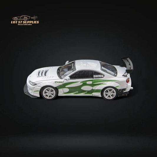  1:64 Diecast Silvia S15 White Green Authentic FHModel -  ToylandEU™