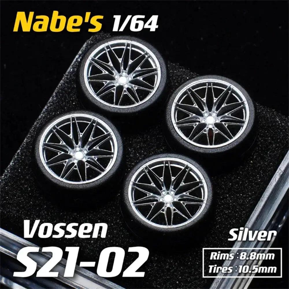  1/64 Diecast Wheels Realistic Rubber Tires For MiniGT -  ToylandEU™