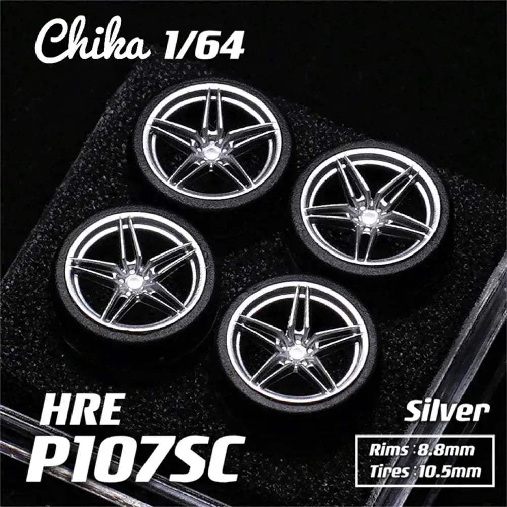 1/64 Diecast Wheels With Realistic Rubber Tires For MiniGT - ToylandEU