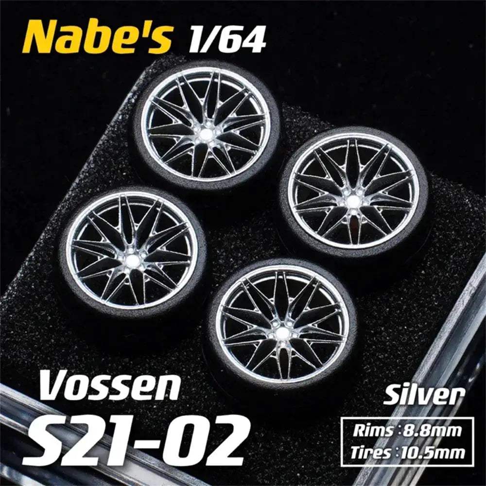 1/64 Diecast Wheels With Realistic Rubber Tires For MiniGT - ToylandEU