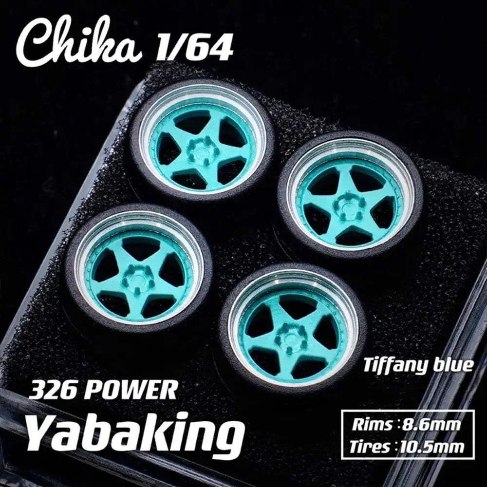 1/64 Diecast Wheels With Realistic Rubber Tires For MiniGT - ToylandEU