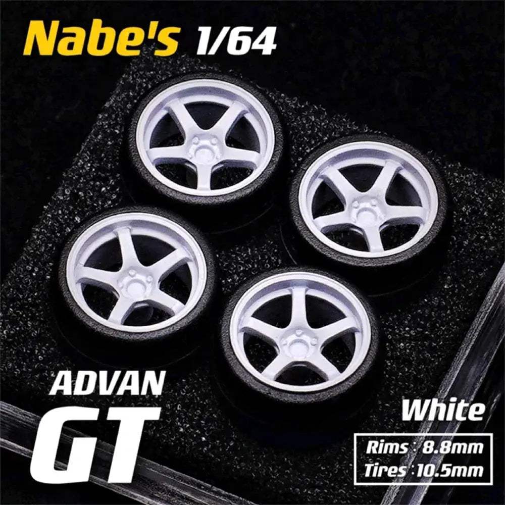 1/64 Diecast Wheels With Realistic Rubber Tires For MiniGT - ToylandEU