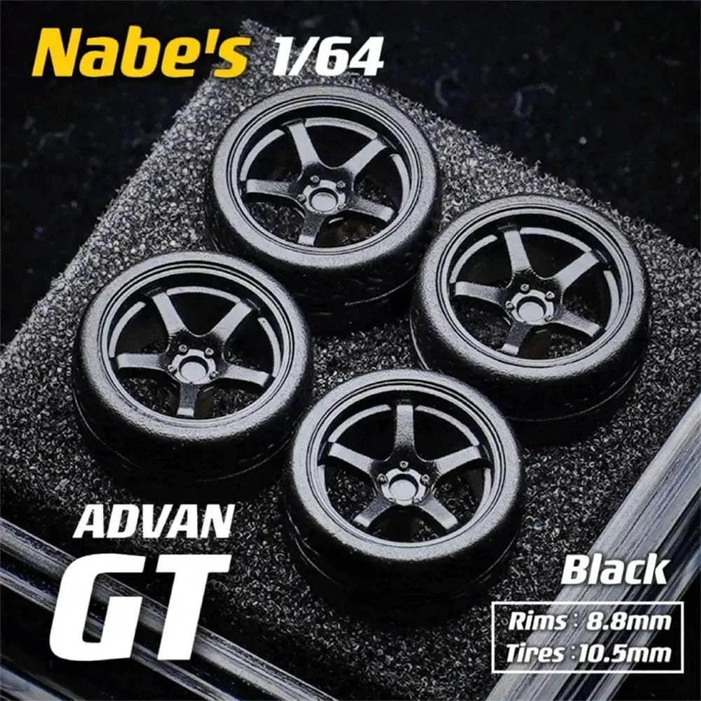 1/64 Diecast Wheels With Realistic Rubber Tires For MiniGT - ToylandEU