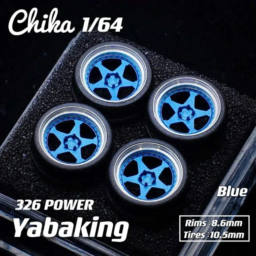 1/64 Diecast Wheels With Realistic Rubber Tires For MiniGT - ToylandEU
